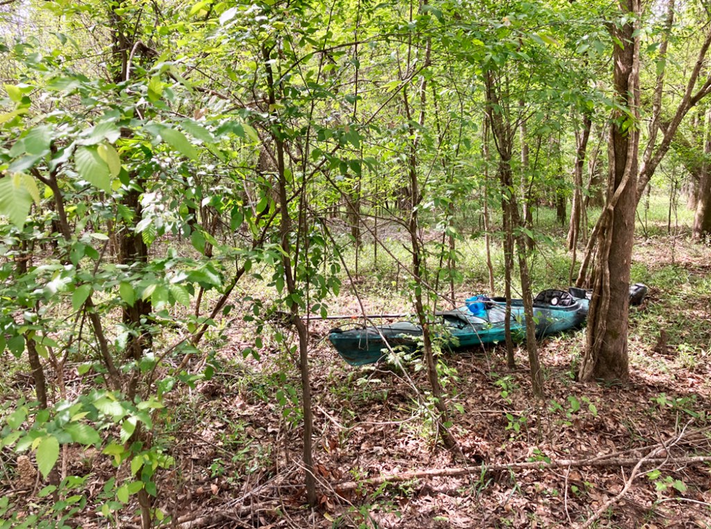 Scenery paddle kayak Neches River Salt Water Barrier portage