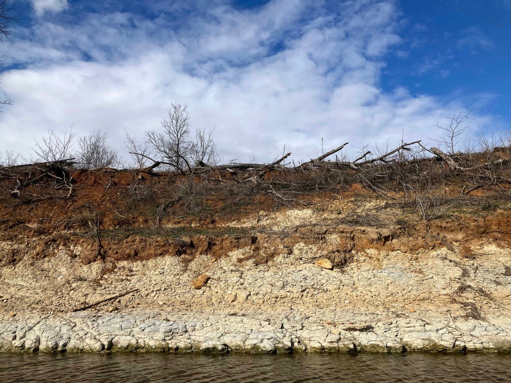 Scenery paddle kayak trip Denton Creek, Lake Grapevine, Trophy Club