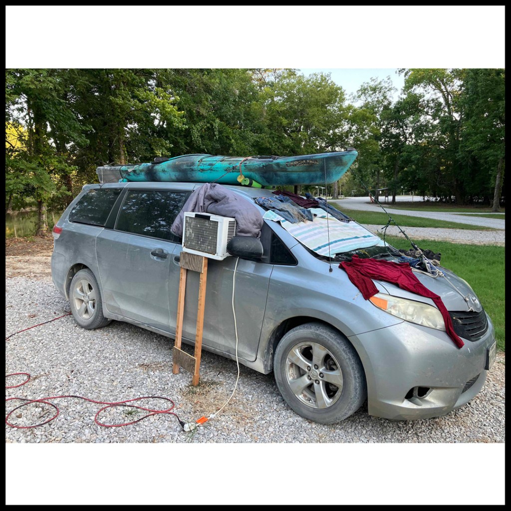 Picture kayak trip Dewey Wills WMA Louisiana Car