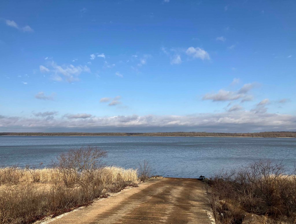 Scenery paddle kayak trip Pat Mayse Lake, Lamar Point