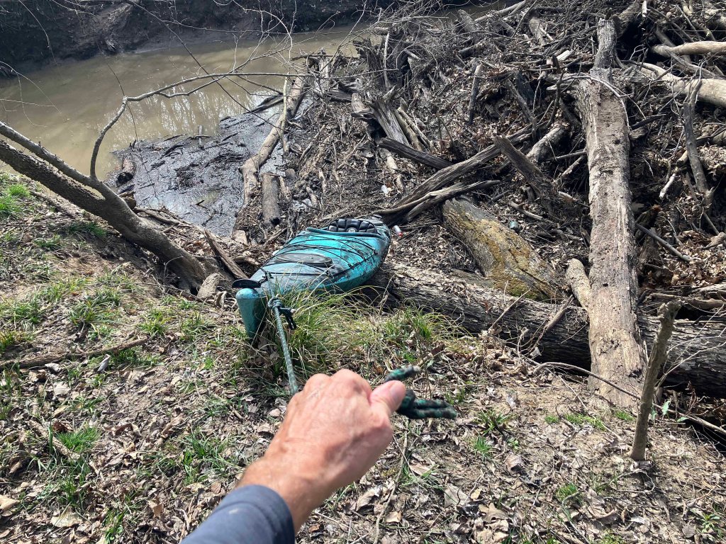Scenery paddle kayak trip Pat Mayse Lake, Lamar Point