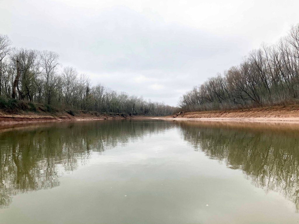 Scenery kayak paddle Tishomingo NWR Oklahoma