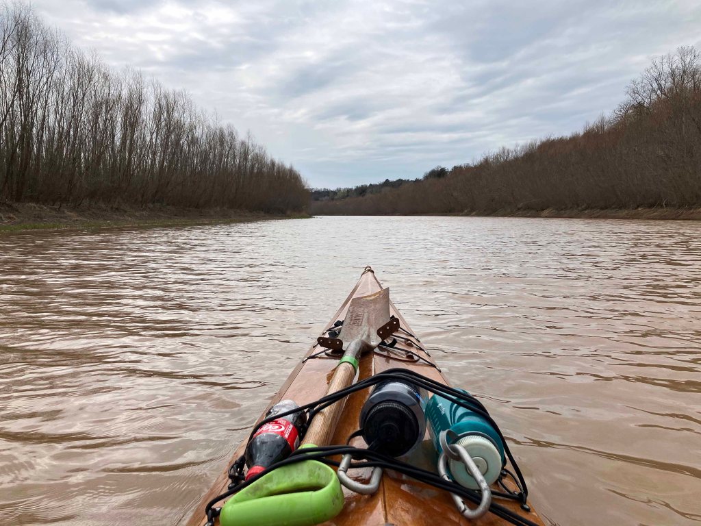 Scenery Paddle Kayak Hickory Creek WMA, Red River, Oklahoma
