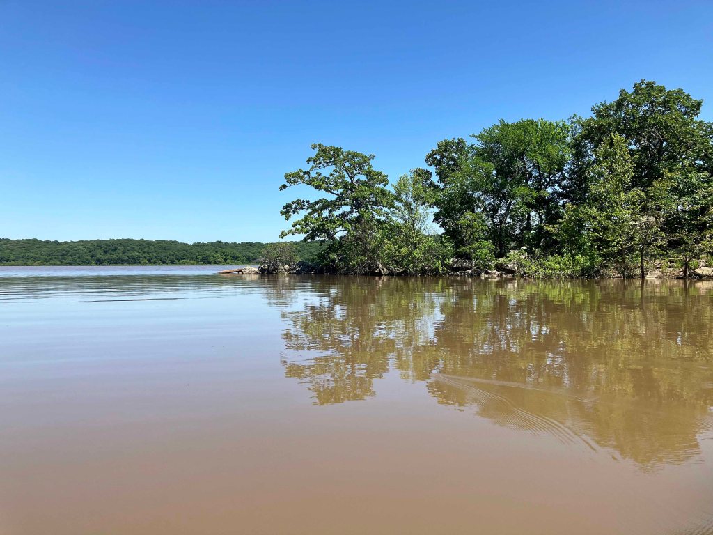 Kayak Paddle Scenery Picture Atoka Reservoir, North Boggy, OK