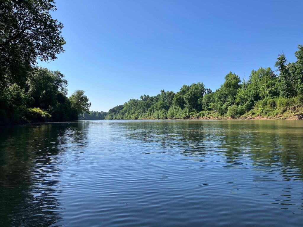 Kayak Paddle Scenery Picture Hugo WMA, Kiamichi River, Rattan Landing, OK B www.SawdustRiver.com