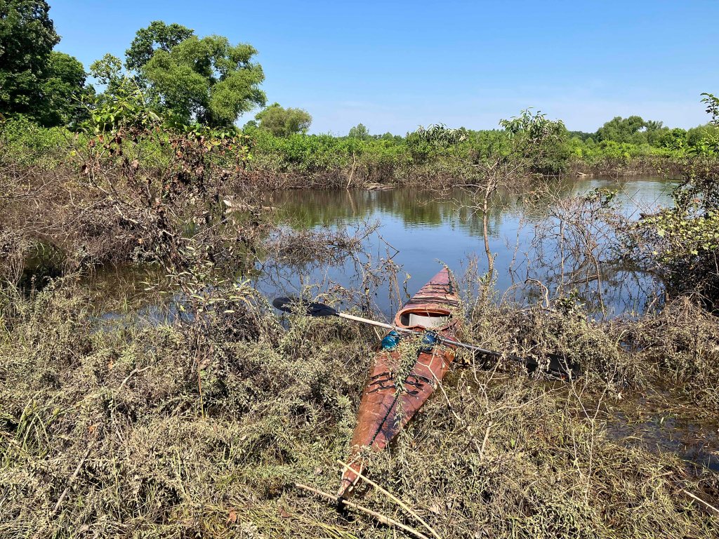 Kayak Paddle Scenery Picture Hugo WMA, Kiamichi River, Long Creek, Oklahoma www.SawdustRiver.com