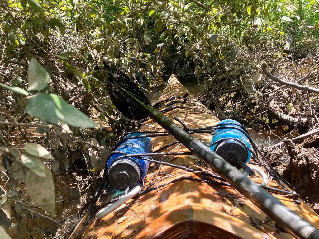 Kayak Paddle Scenery Picture Hugo WMA, Kiamichi River, Rattan Landing, OK C www.SawdustRiver.com