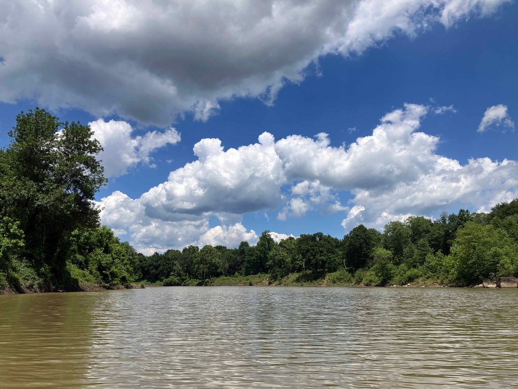 Kayak Paddle Scenery Picture Hugo WMA, Kiamichi River, Rattan Landing, OK B www.SawdustRiver.com