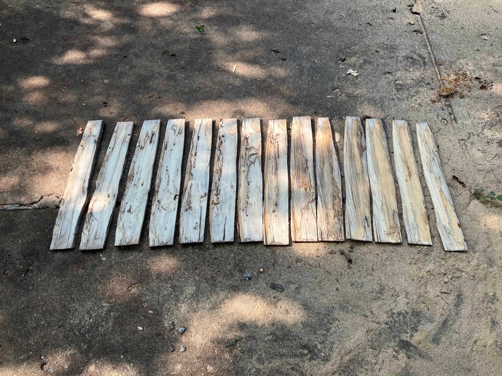 making old log wood tables, step by step process www.sawdustriver.com