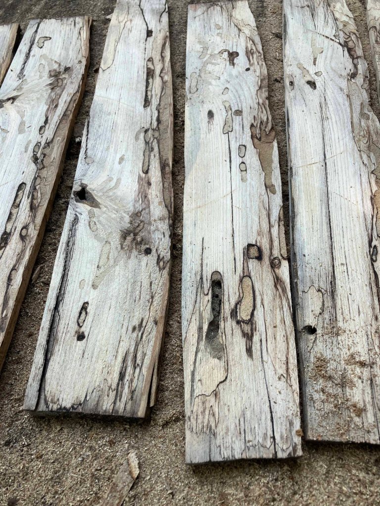 making old log wood tables, step by step process www.sawdustriver.com