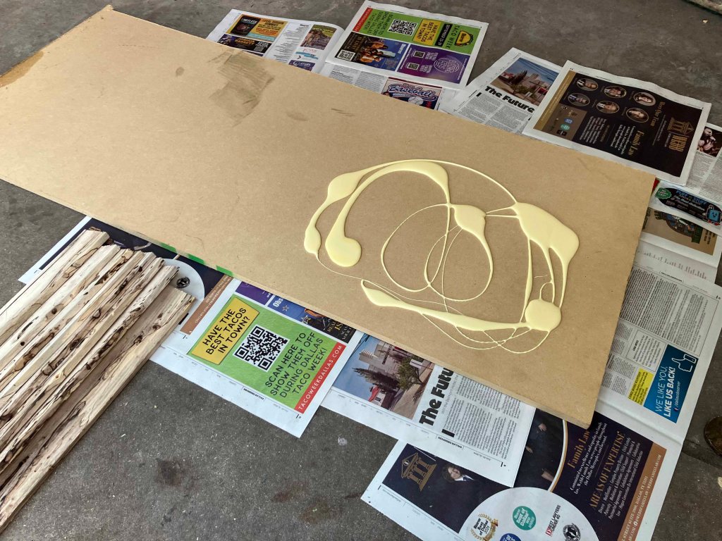 making old log wood tables, step by step process www.sawdustriver.com