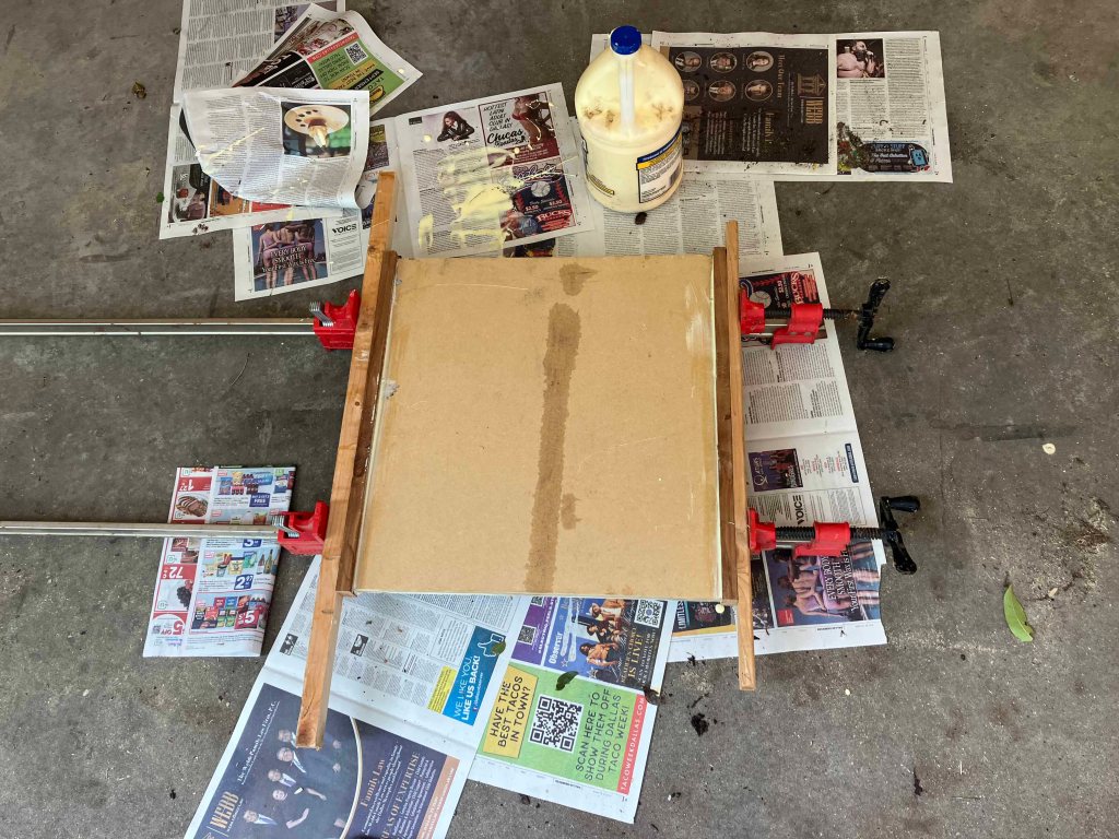 making old log wood tables, step by step process www.sawdustriver.com