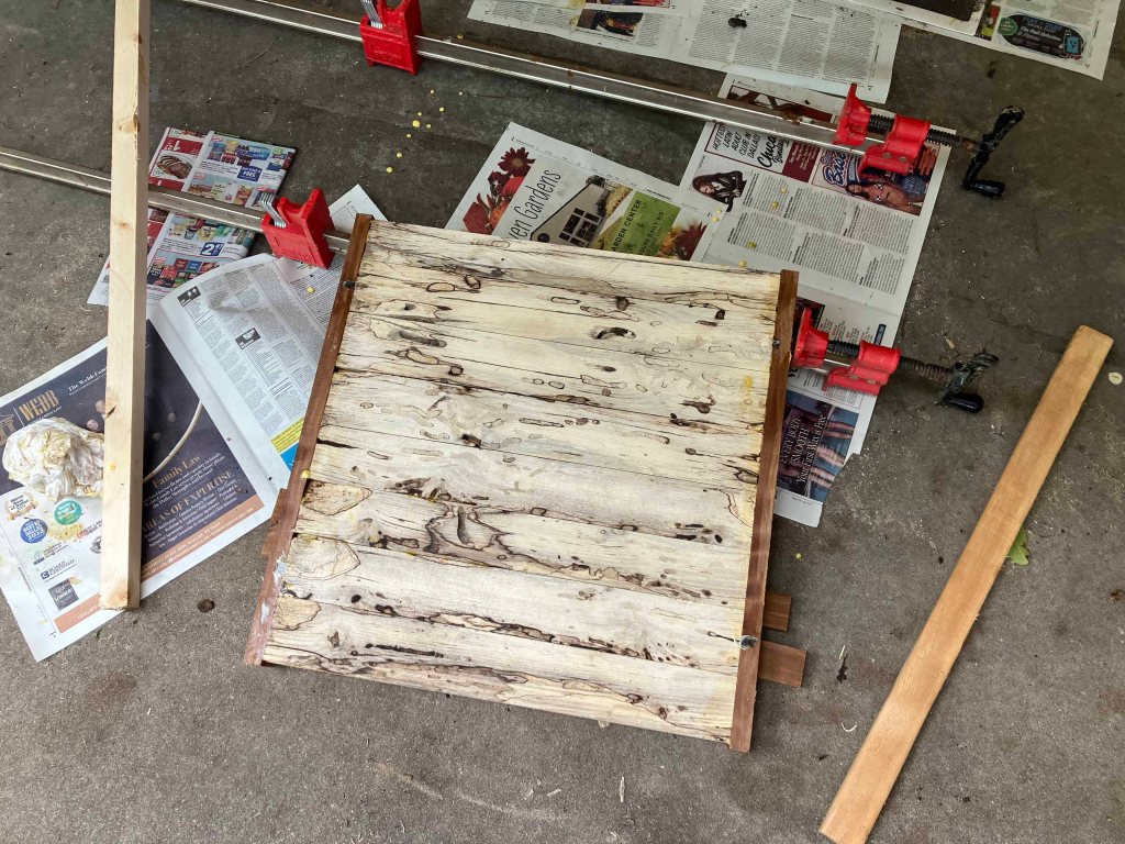 making old log wood tables, step by step process www.sawdustriver.com