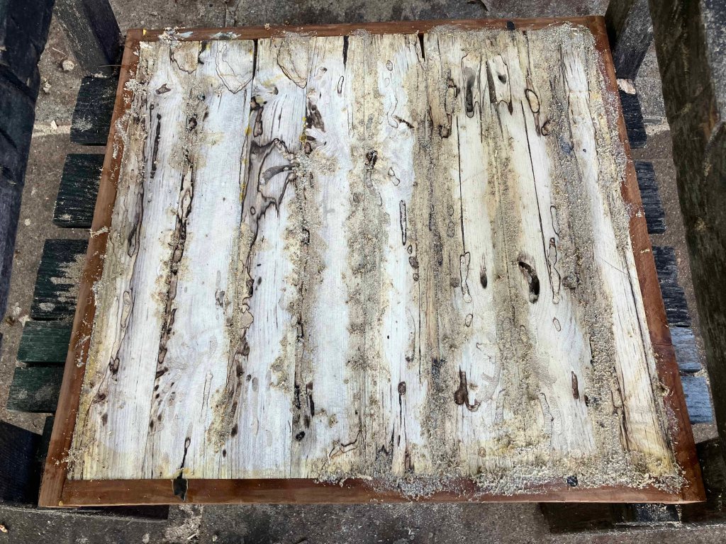 making old log wood tables, step by step process www.sawdustriver.com