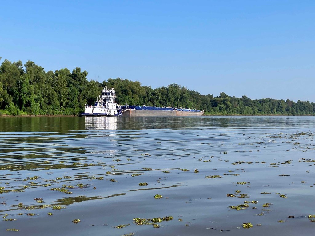 barge Atchafalaya Bayou Pigeon Little Tensas www.SawdustRiver.com