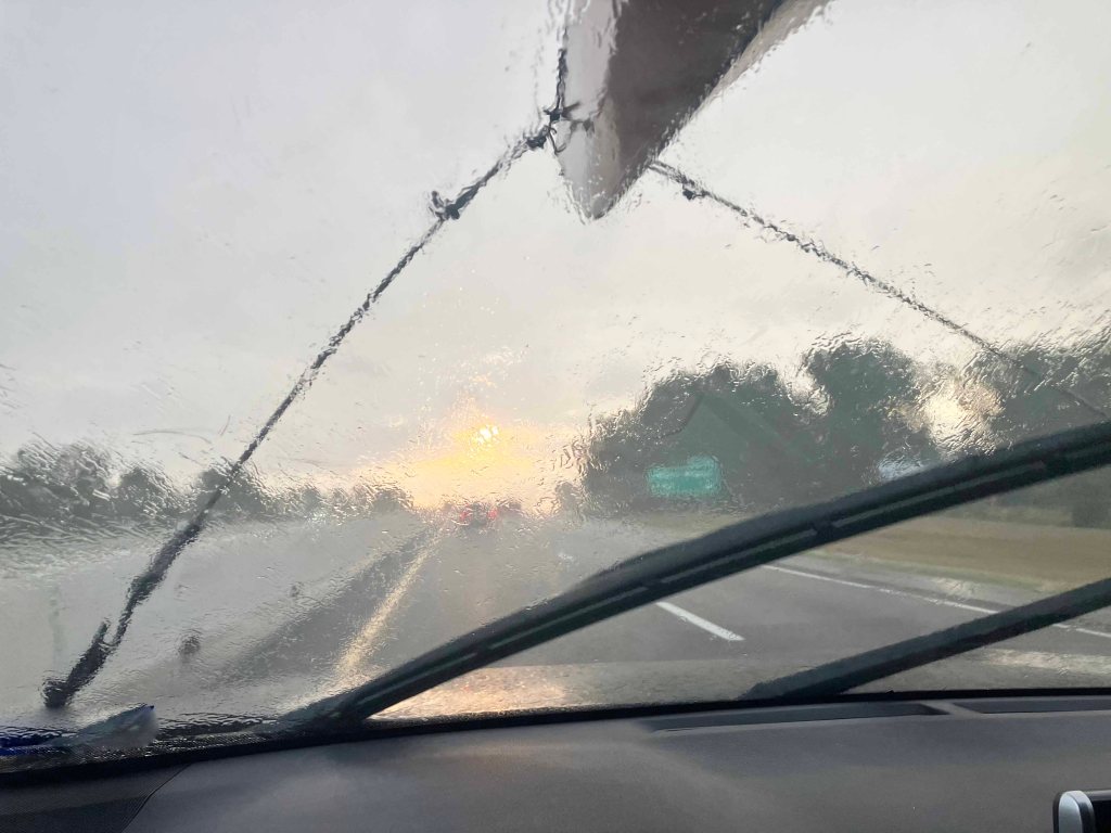 driving scenery picture Atcharalaya Sandy Cove Launch www.SawdustRiver.com