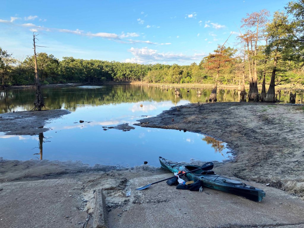 kayak launch site D'Arbonne NWR, Hollands Bluff B www.SawdustRiver.com