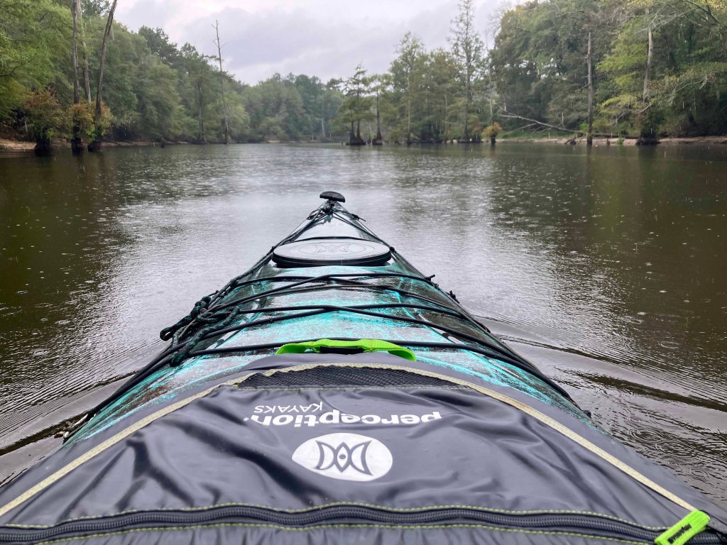 kayak scenery picture Corney Bayou, Hog Pen Landing, Lousiana www.SawdustRiver.com