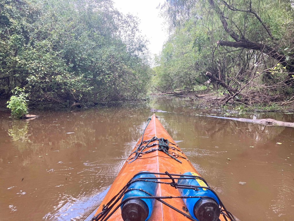 kayak scenery picture Atcharalaya Sandy Cove Launch www.SawdustRiver.com