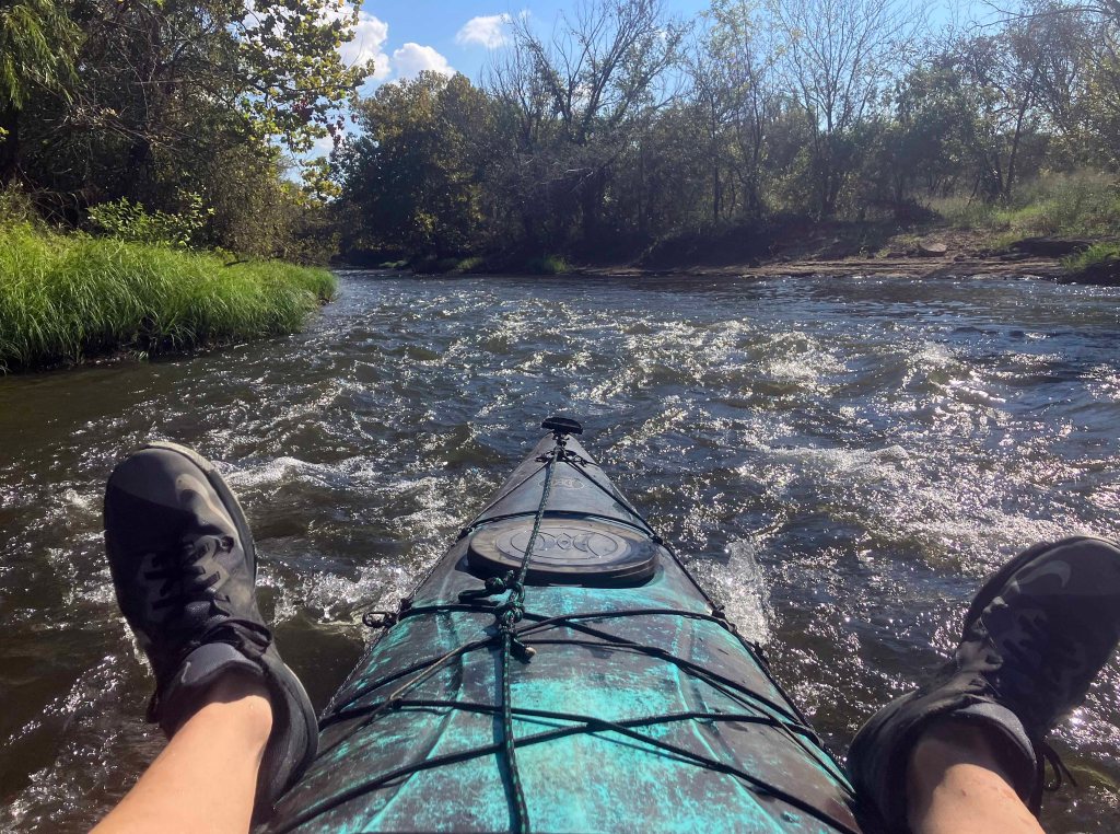 kayak scenery picture Denton Creek McInnish Park Carrollton www.SawdustRiver.com