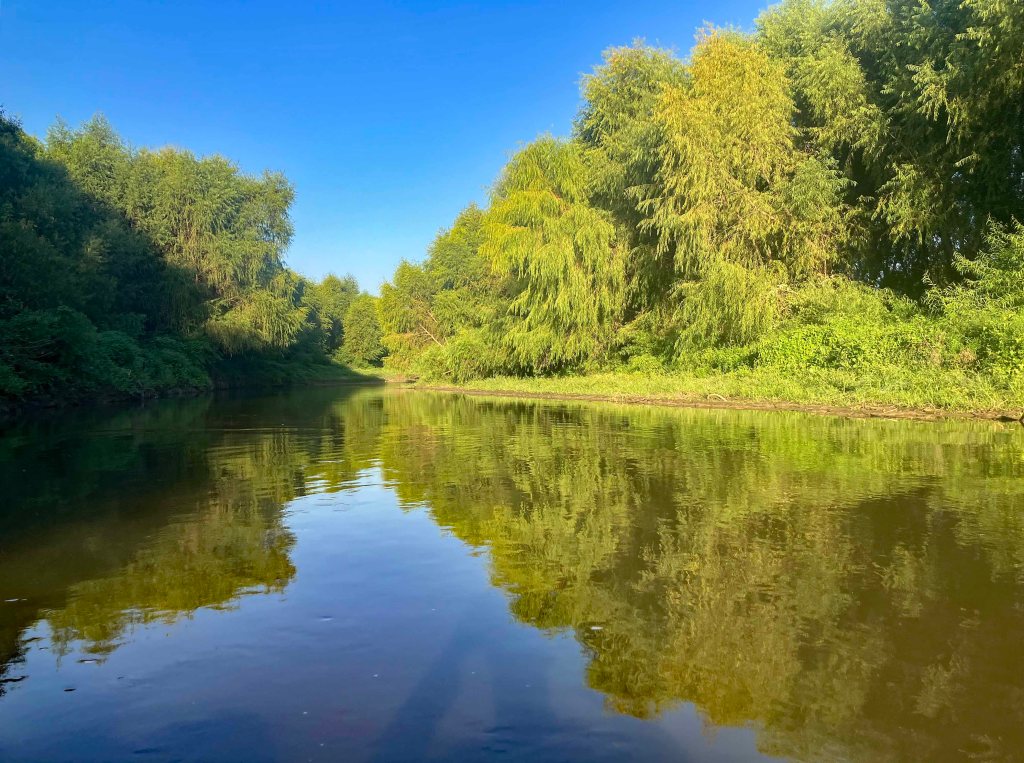 kayak scenery picture Denton Creek McInnish Park Carrollton www.SawdustRiver.com