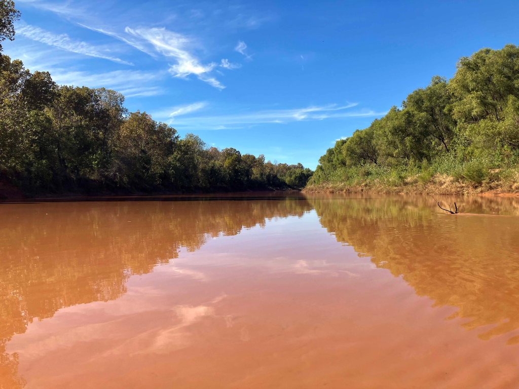 kayak scenery picture Washita River, Tishomingo, Hwy 199 Launch www.SawdustRiver.com