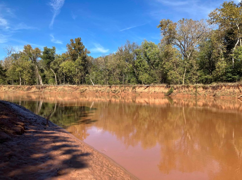 kayak scenery picture Washita River, Tishomingo, Hwy 199 Launch www.SawdustRiver.com