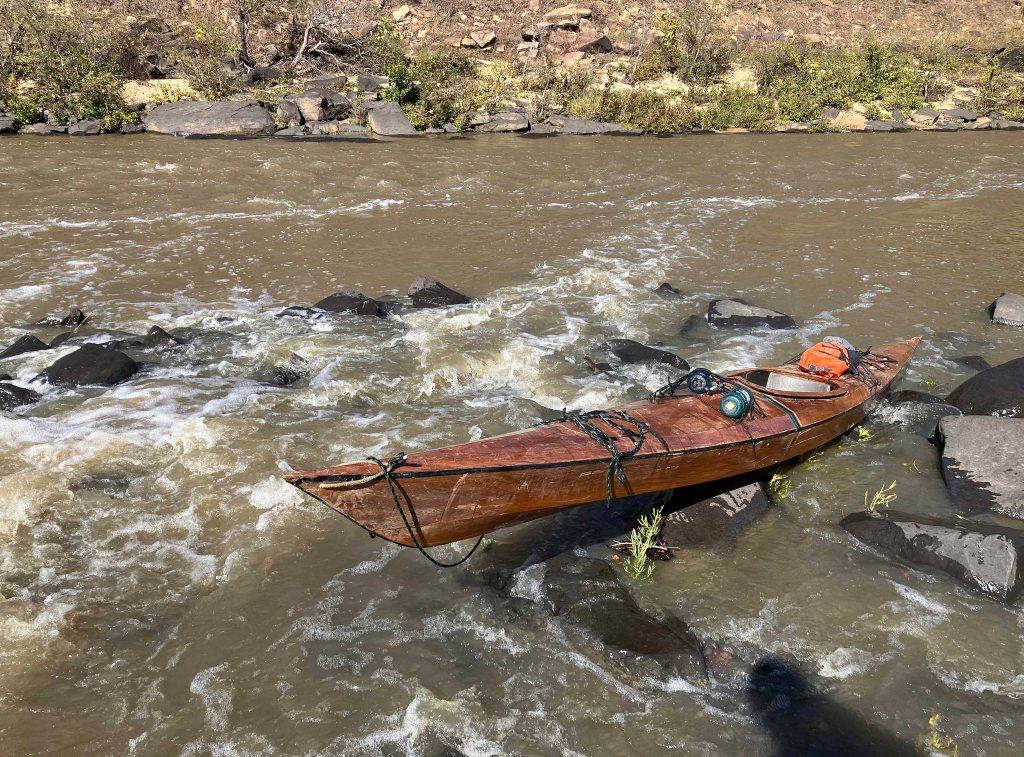 kayak scenery picture Kiamichi River Rattan Landing Oklahoma www.SawdustRiver.com