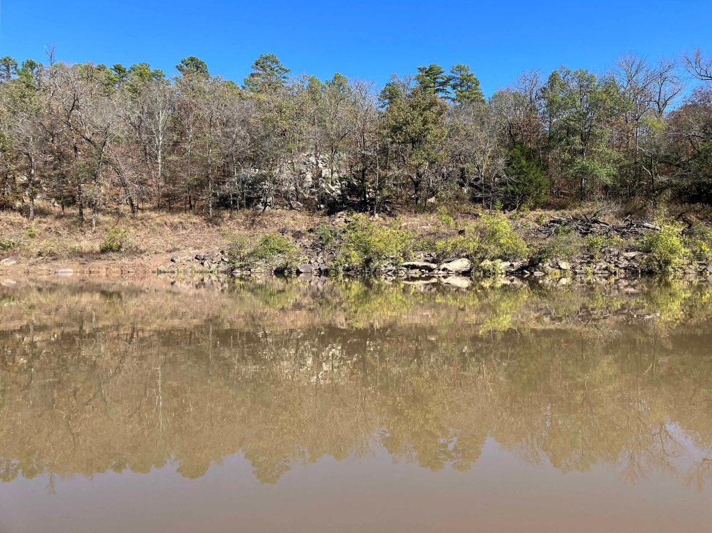 kayak scenery picture Kiamichi River Rattan Landing Oklahoma www.SawdustRiver.com