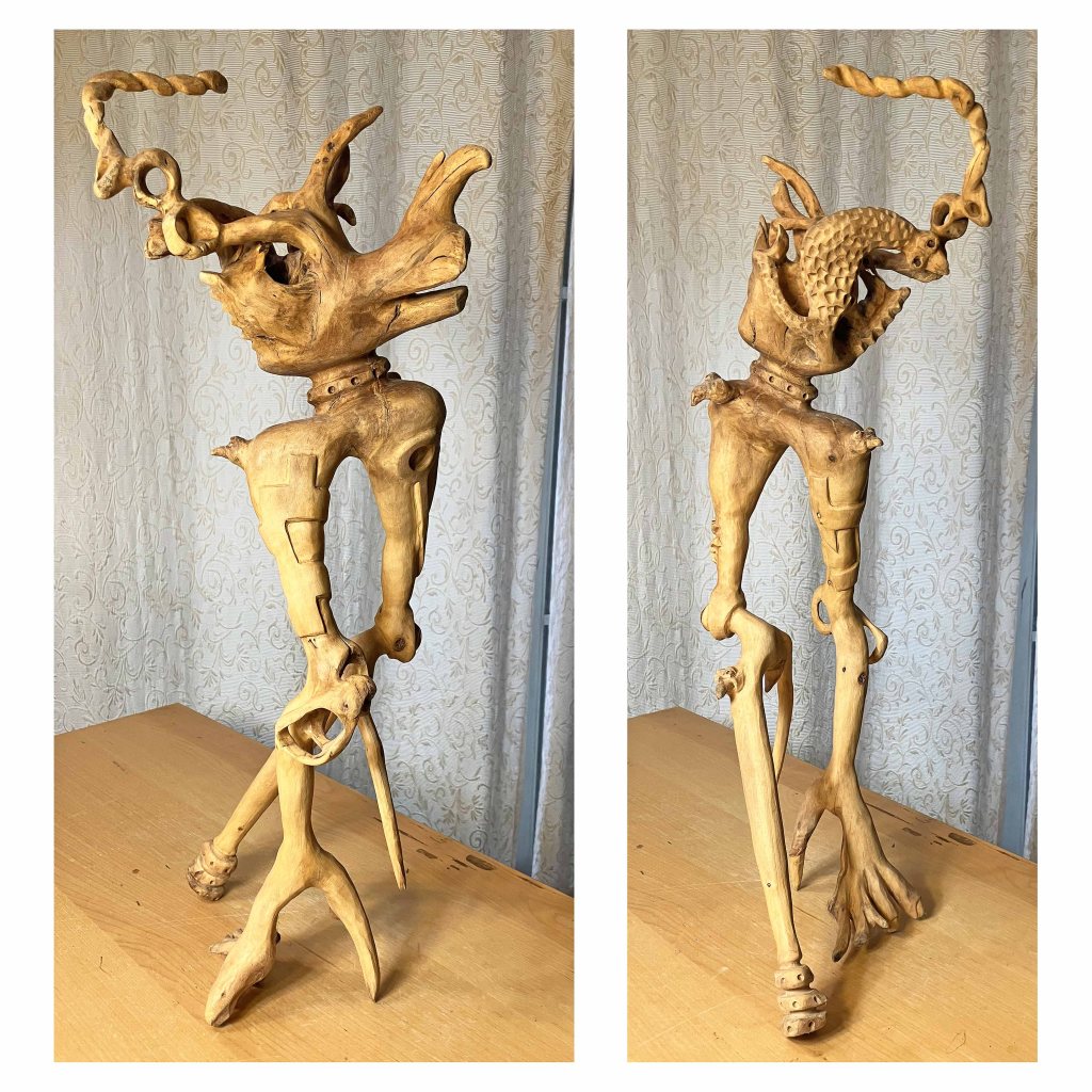 wood carving sculpture www.sawdustriver.com