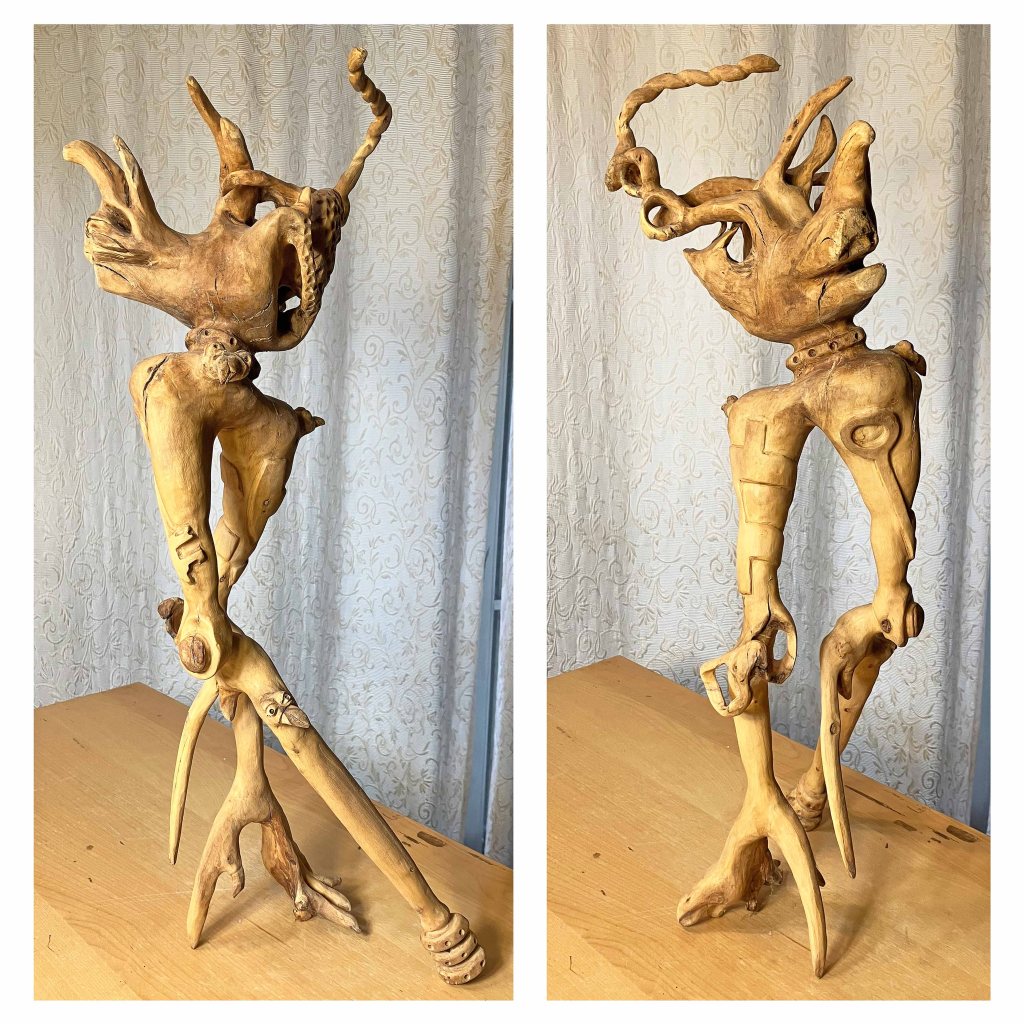 wood carving sculpture www.sawdustriver.com