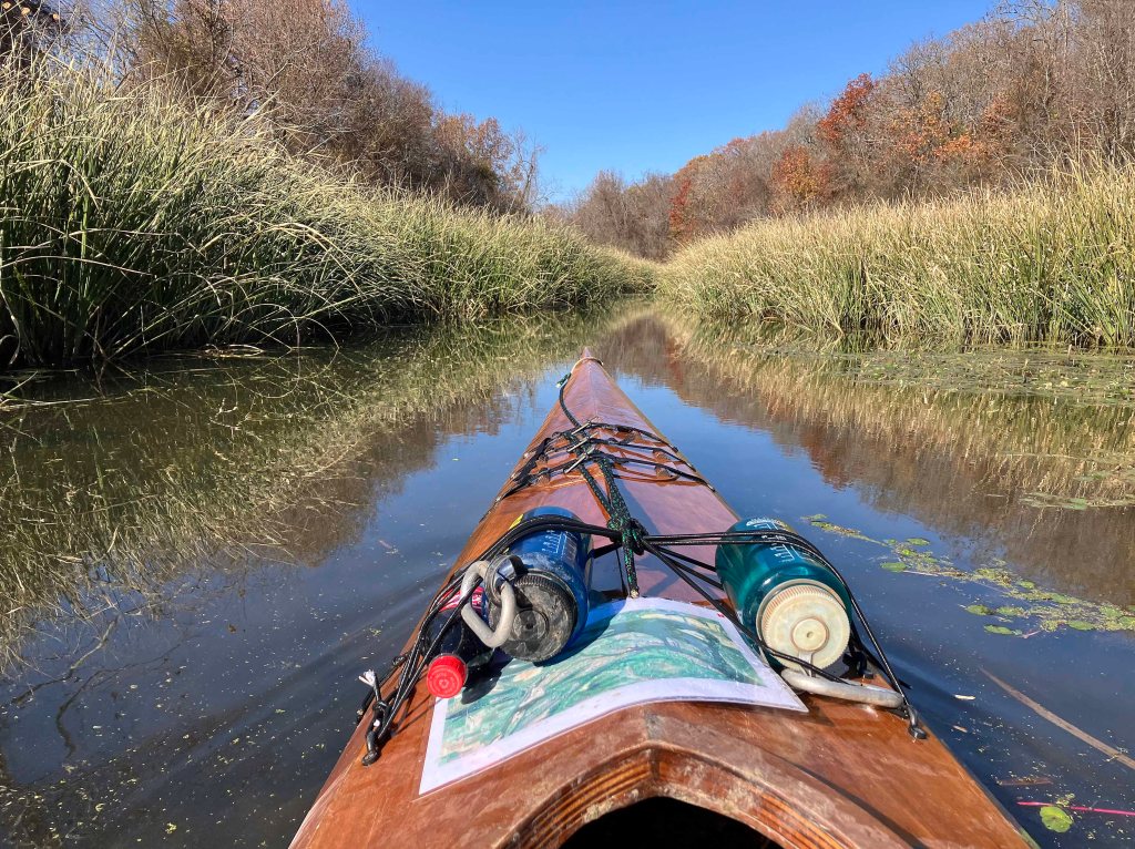 kayak scenery picture Sequoyah NWR, Oklahoma www.SawdustRiver.com