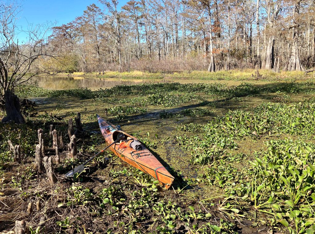 kayak scenery picture Atchafalaya, Belle River Boat Launch www.SawdustRiver.com