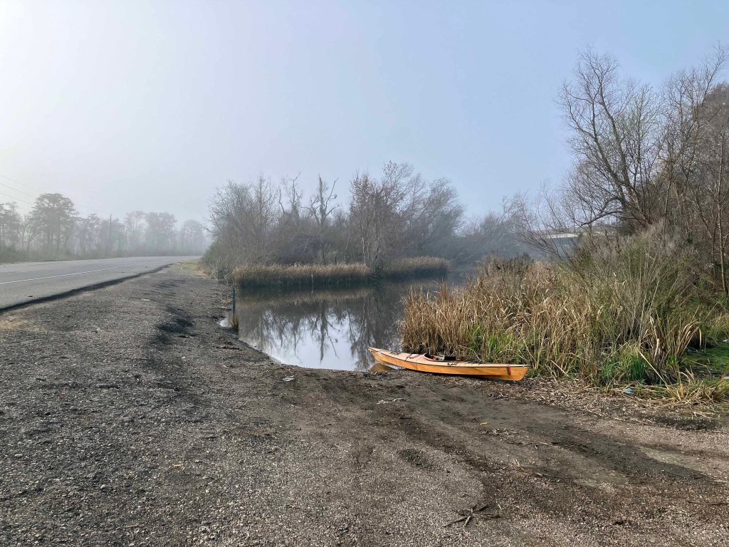 launch site kayak scenery picture Maurepas Swamp WMA, Old US 51 Launch, Louisiana www.SawdustRiver.com