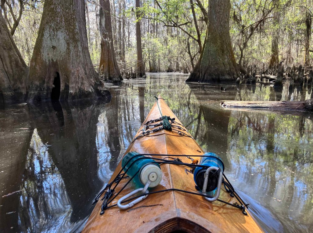 kayak scenery picture Caddo, Uncertain, 805 WMA Launch www.SawdustRiver.com