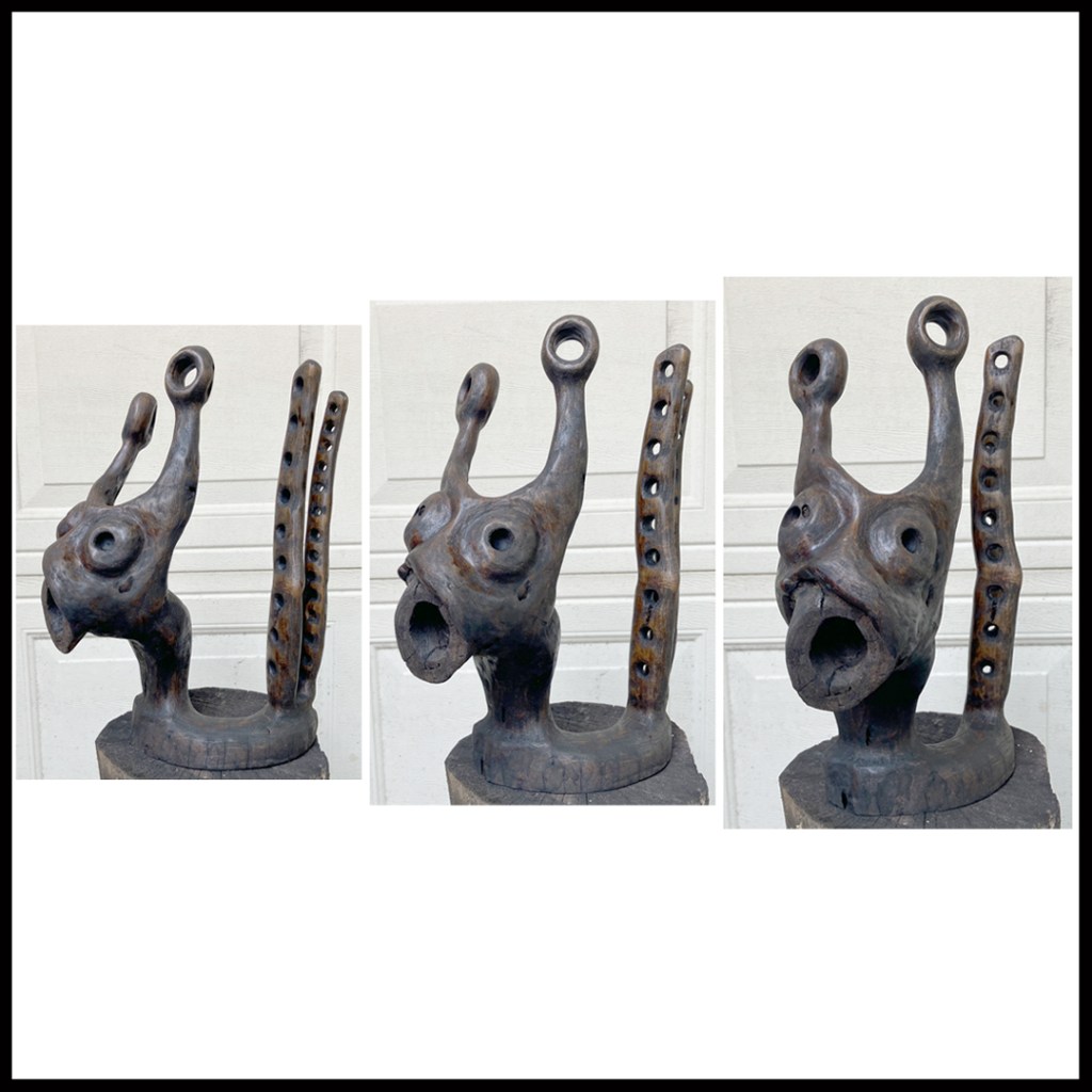 wood sculpture carving www.SawdustRiver.com