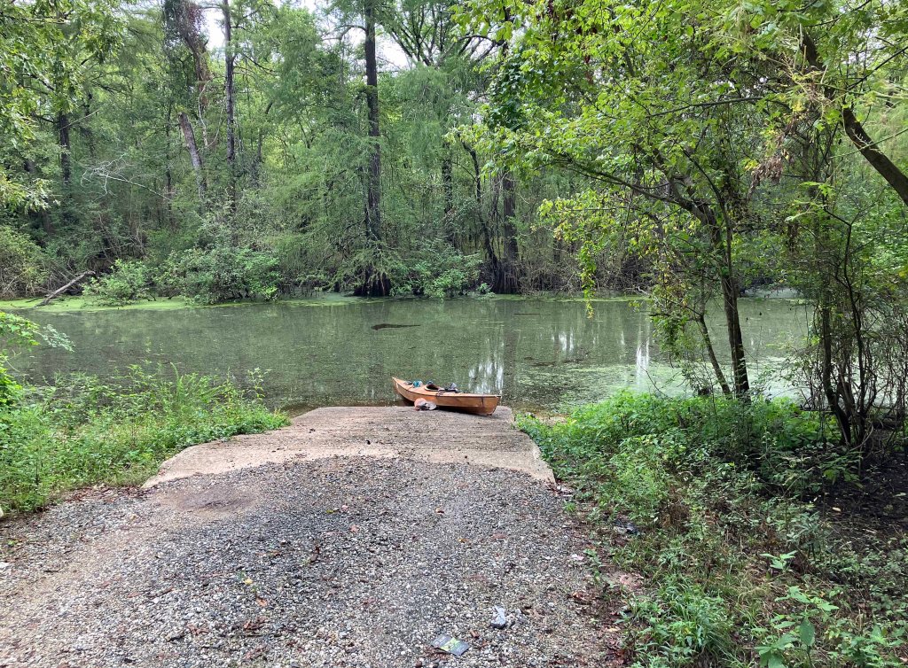 Kayak paddle scenery picture Mercer Bayou, Sulphur River WMA, Texarkana Arkansas