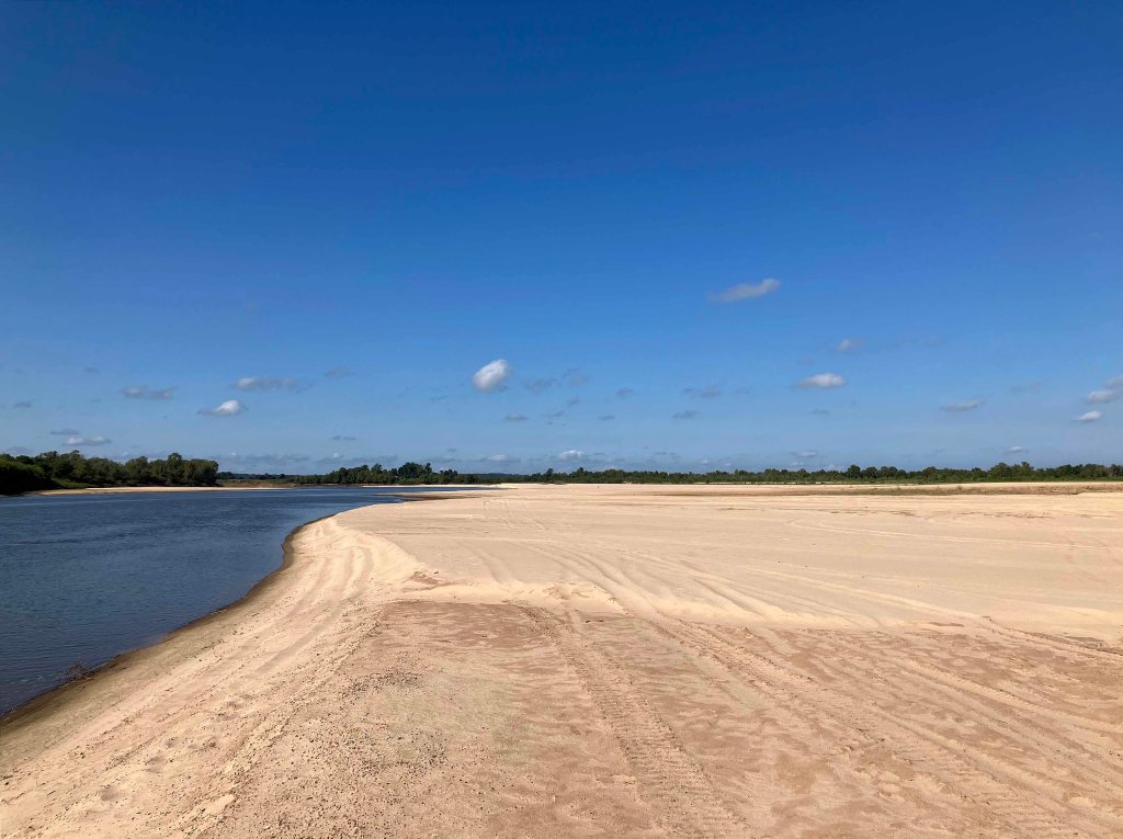 Kayak paddle scenery picture, Red River,, Arkansas, Hwy 160 Ramp www.SawdustRiver.com