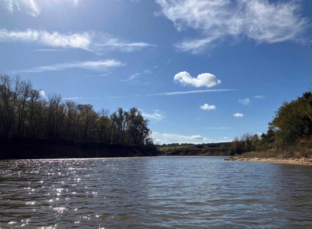 Kayak paddle scenery picture Twelve Mile Bayou, Soda Lake WMA, below Caddo, LA, www.SawdustRiver.com