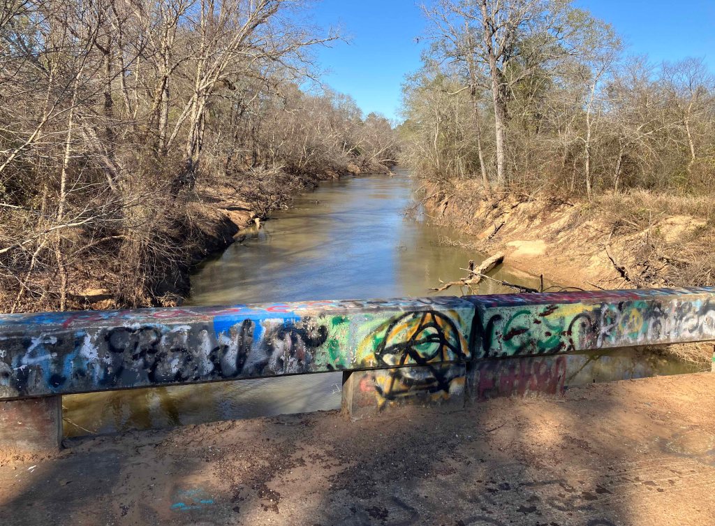 Kayak paddle scenery picture Neches River, CR 1225 Launch, Alderbranch, going up, www.SawdustRiver.com